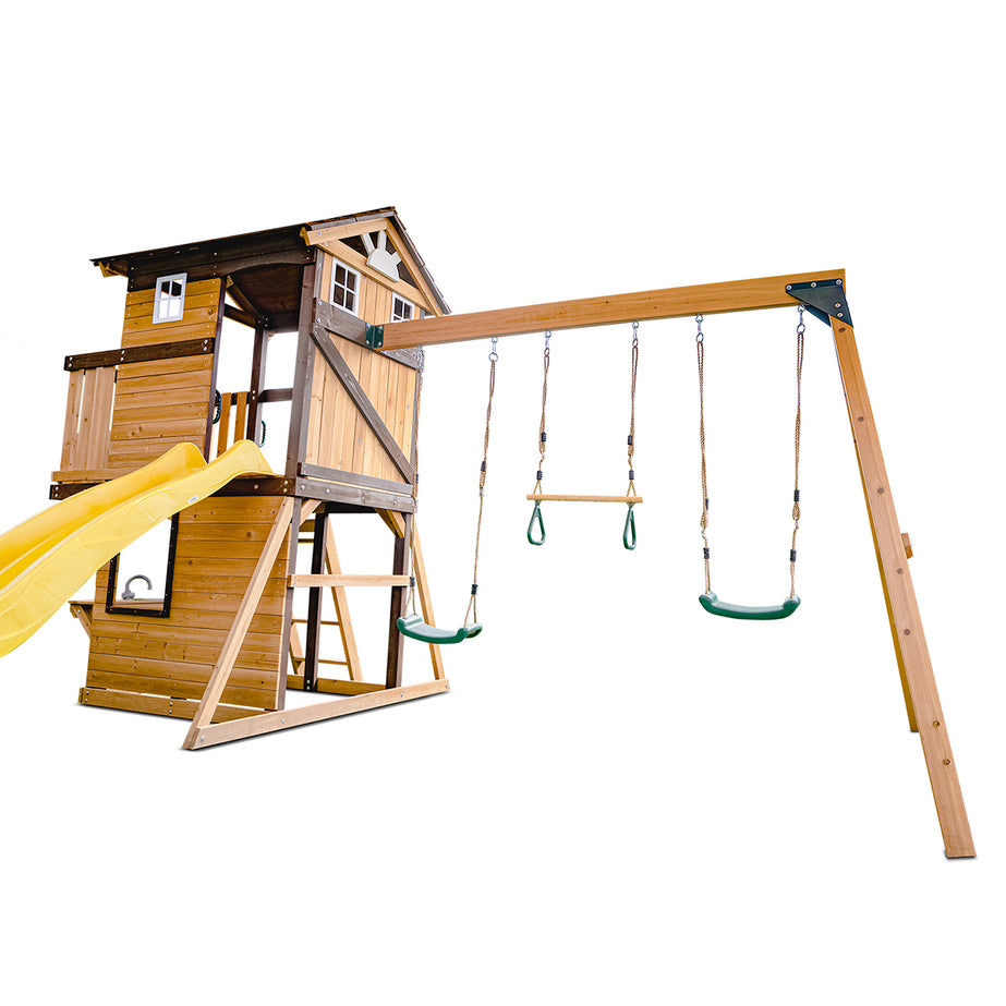 Darlington Play Centre & Swing Set (Yellow Slide)