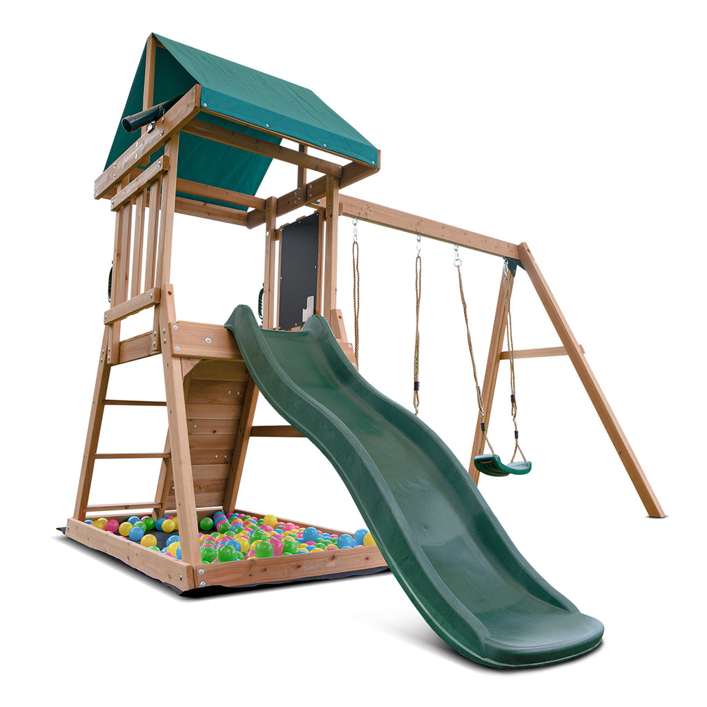 Greenvale Play Centre with 1.8m Green Slide