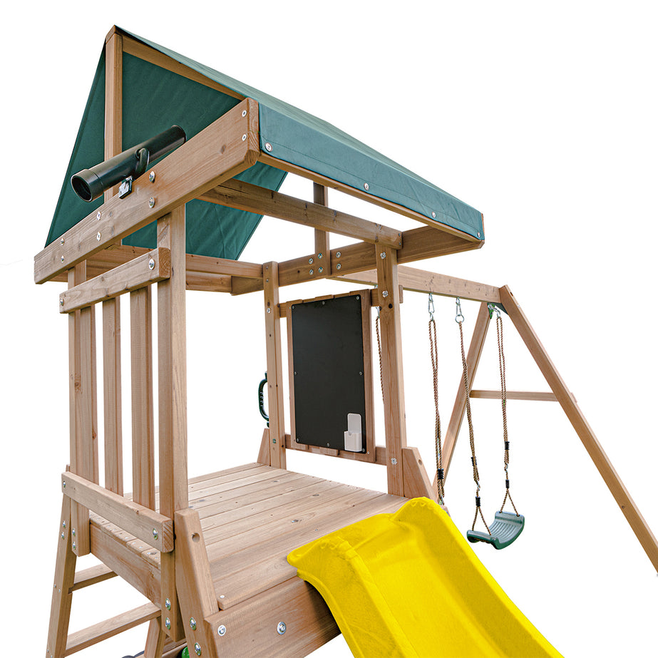 Greenvale Play Centre & Swing Set (Yellow Slide)