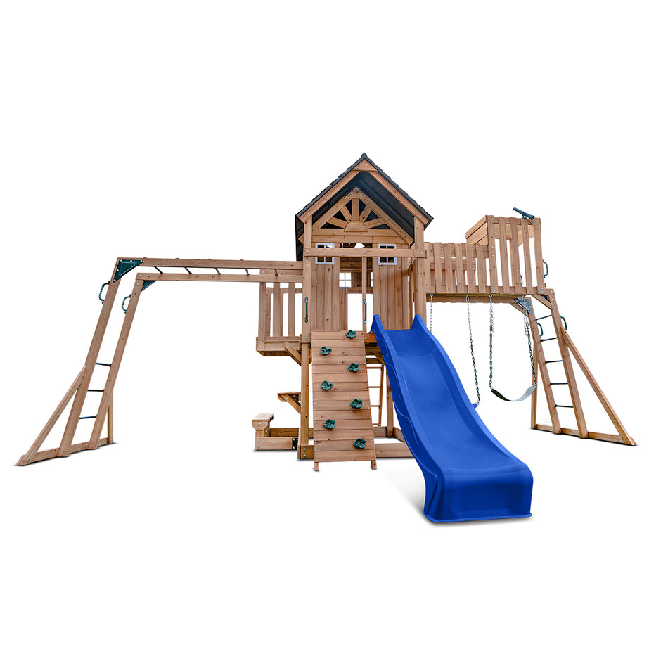 Kensington Play Centre & Swing Set (Blue Slide)