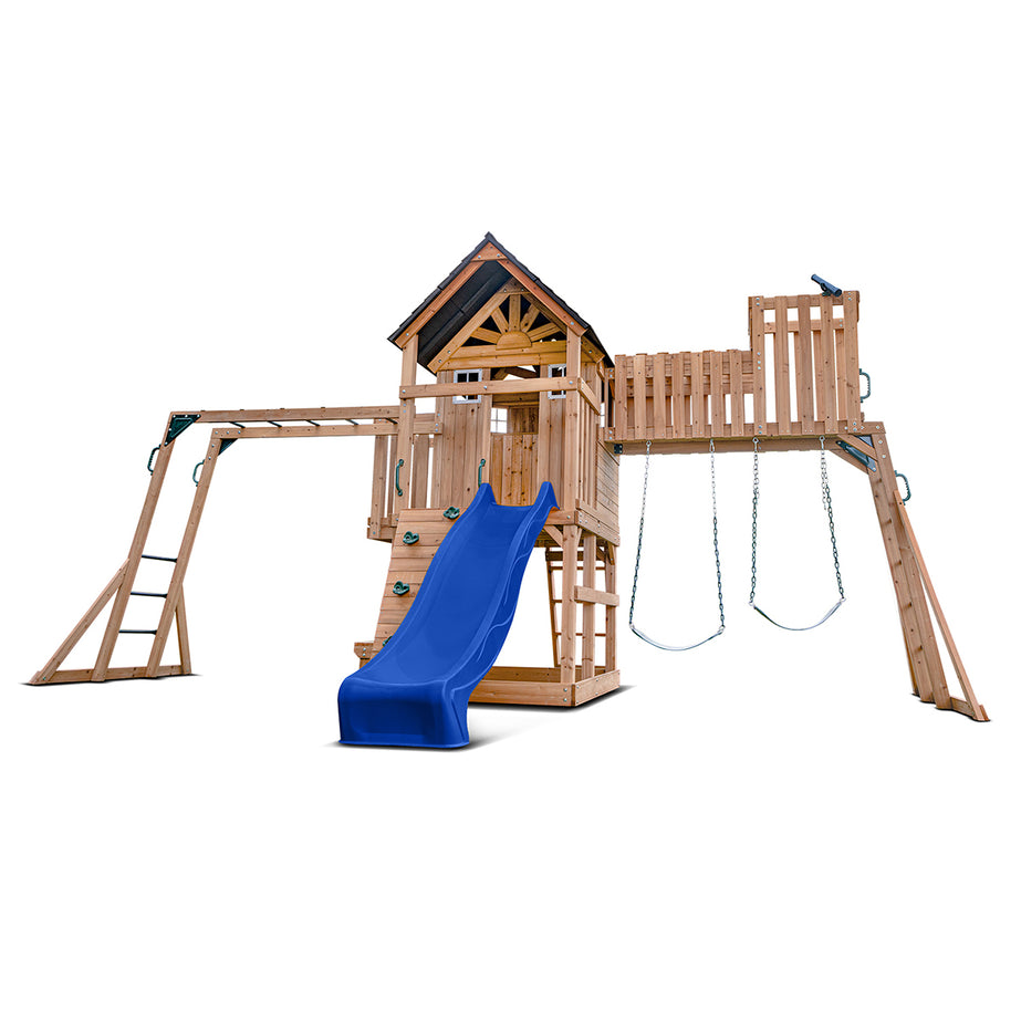 Kensington Play Centre & Swing Set (Blue Slide)