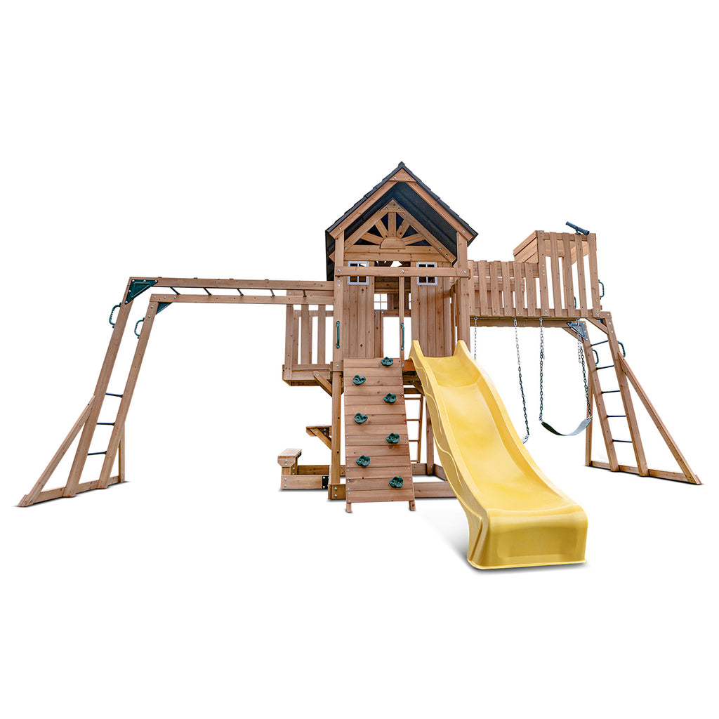 Kensington Play Centre & Swing Set (Yellow Slide)