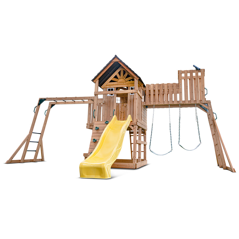 Kensington Play Centre & Swing Set (Yellow Slide)