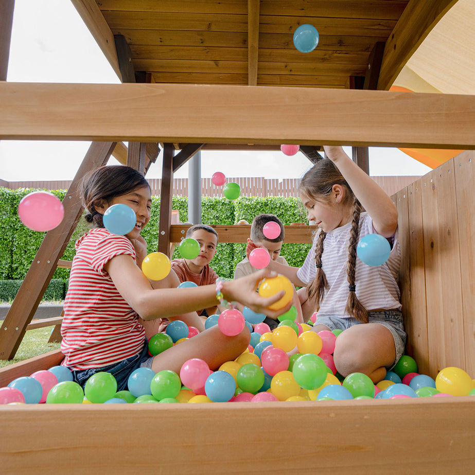 Meer Brook Play Centre & Swing Set (Blue Slide)