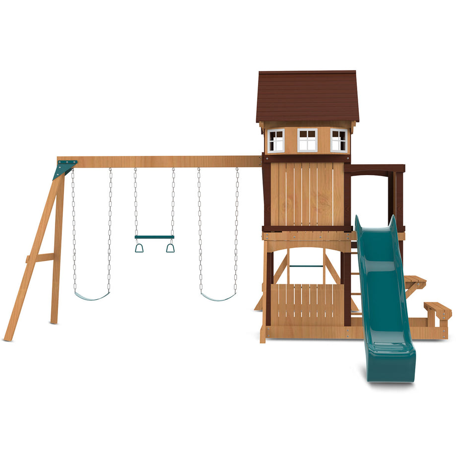 Meer Brook Play Centre Set with 2.2m Green Slide