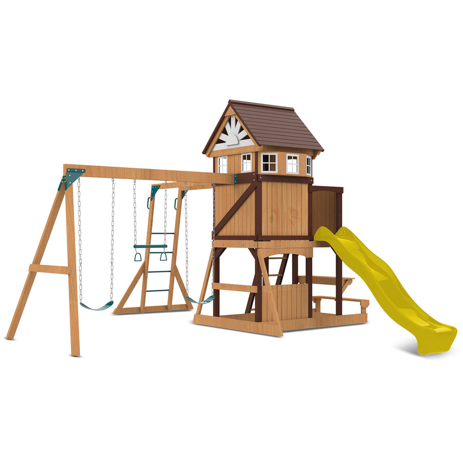 Meer Brook Play Centre Set with 2.2m Yellow Slide