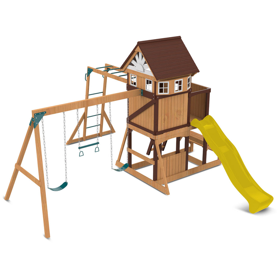 Meer Brook Play Centre Set with 2.2m Yellow Slide