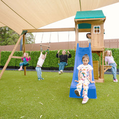 Montrose Play Centre Set with 2.2m Blue Slide