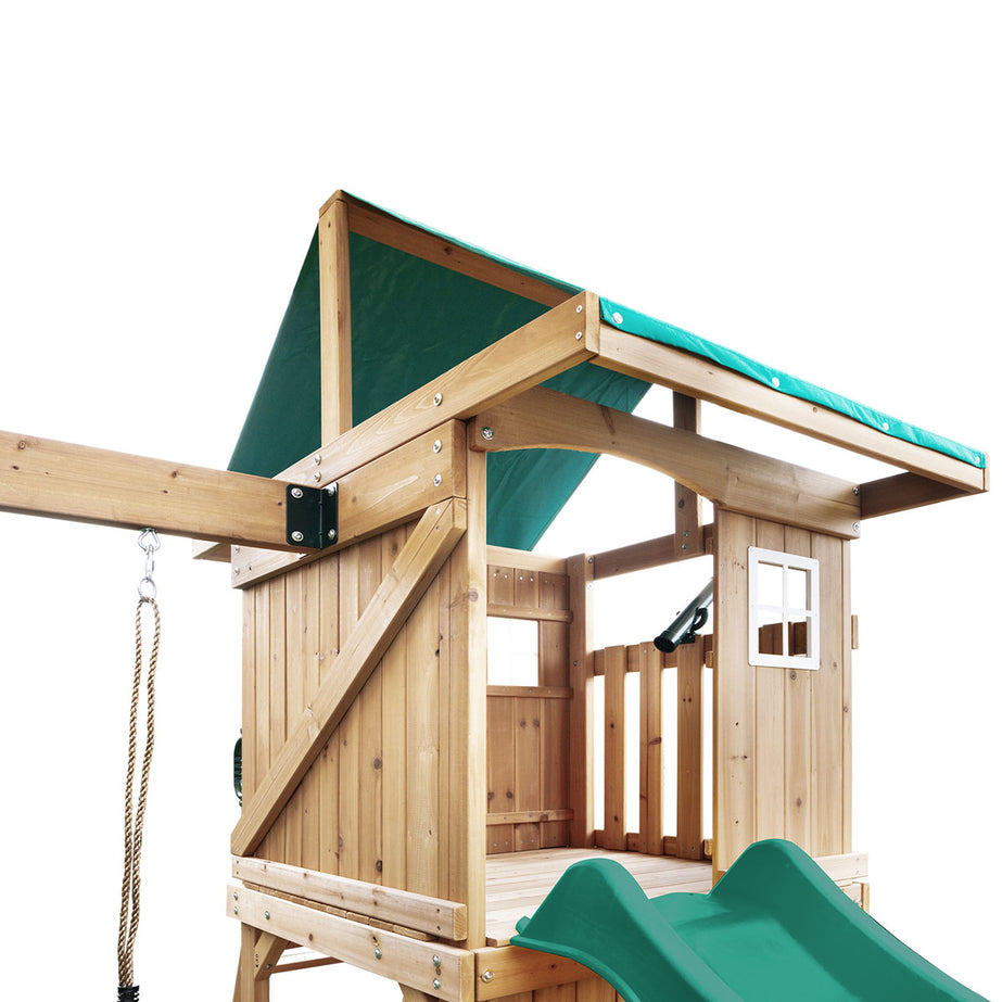 Montrose Play Centre Set with 2.2m Green Slide