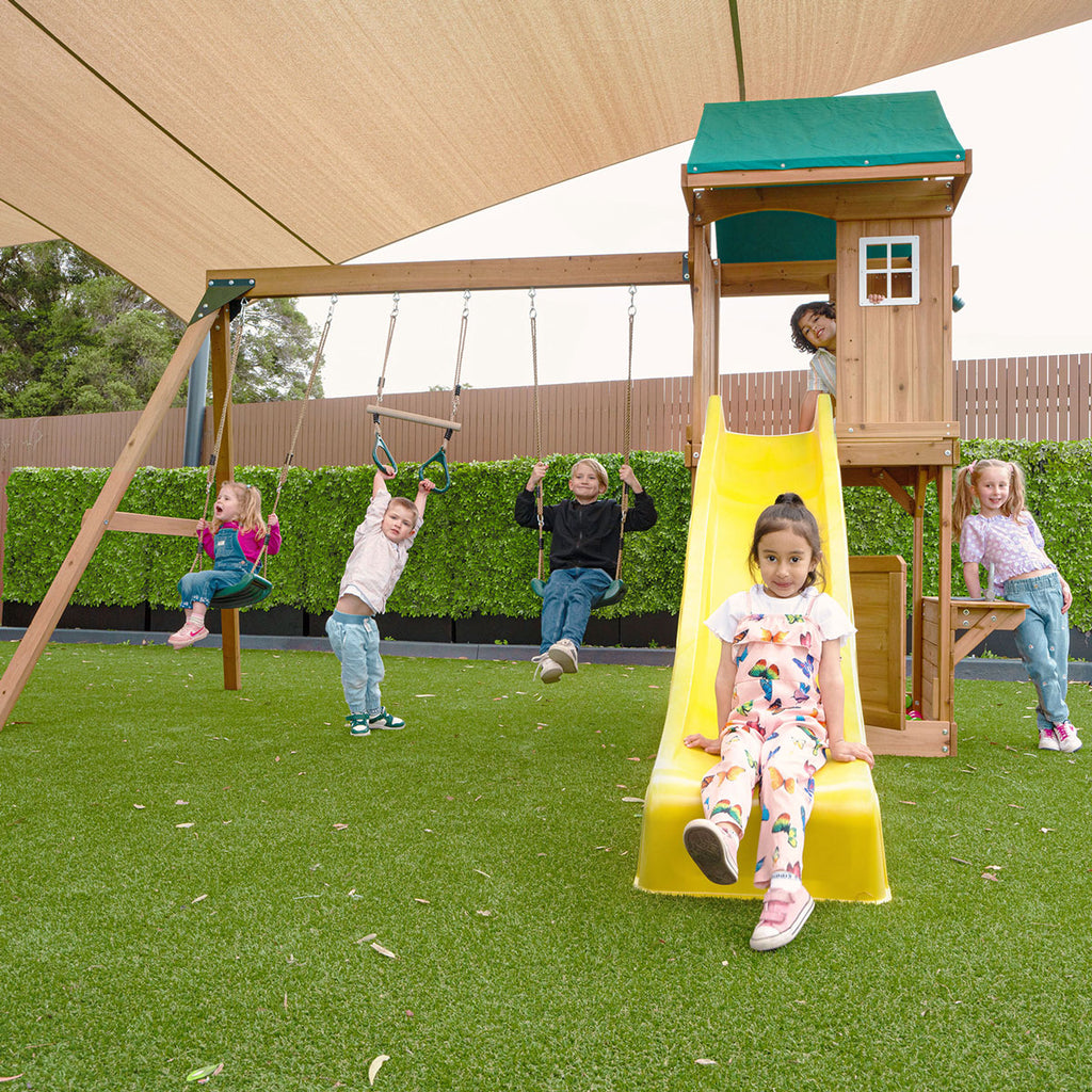 Montrose Play Centre & Swing Set (Yellow Slide)