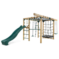 Orangutan Climbing Cube Jungle Gym All-in-One Play Centre (Green Slide)