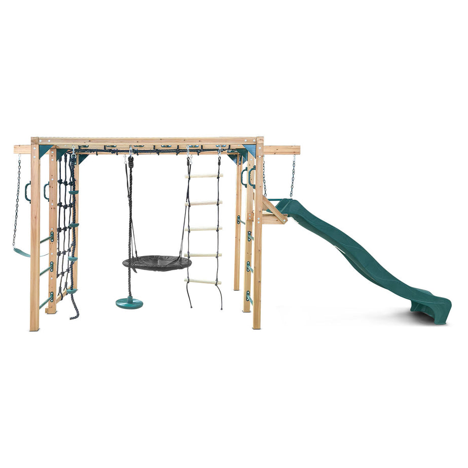 Orangutan Climbing Cube Jungle Gym All-in-One Play Centre (Green Slide)