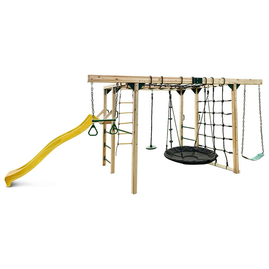 Orangutan Climbing Cube Jungle Gym All-in-One Play Centre (Yellow Slide)