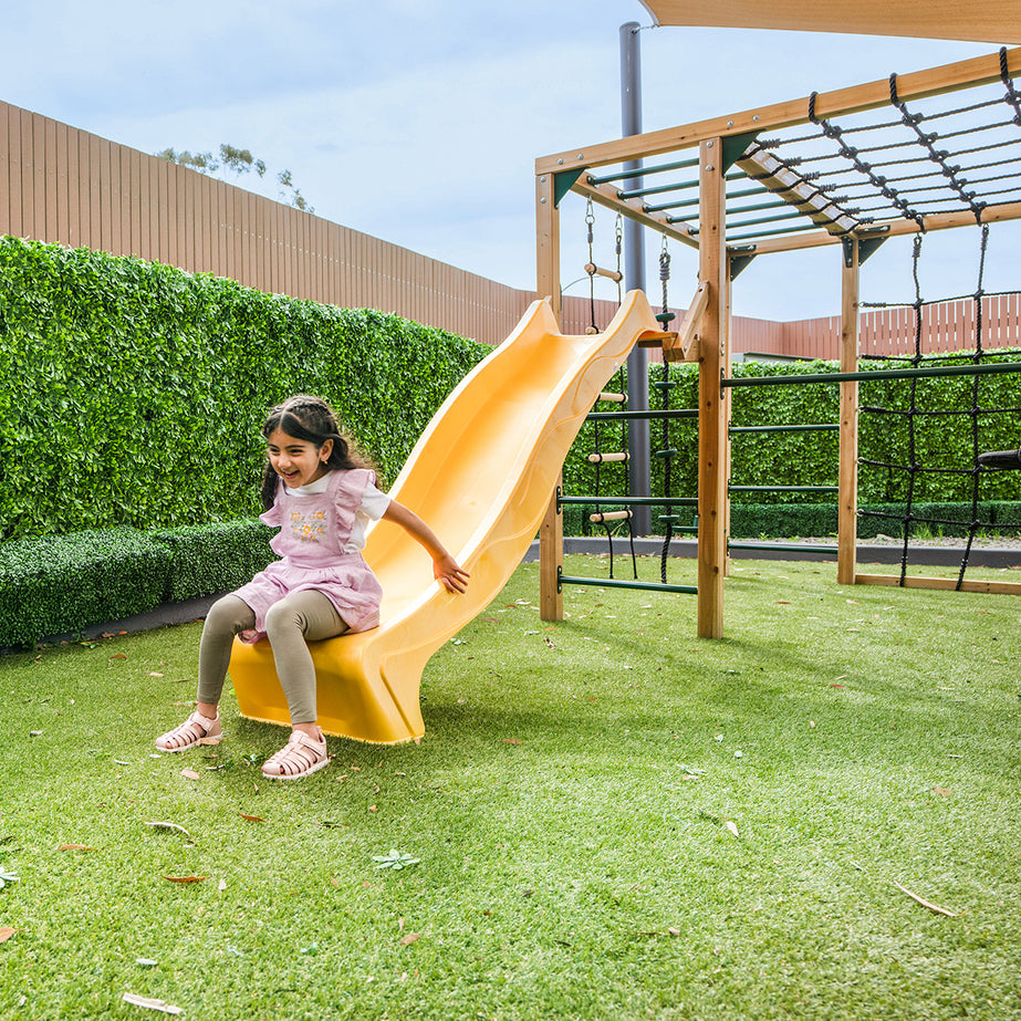 Orangutan Climbing Cube Jungle Gym All-in-One Play Centre (Yellow Slide)