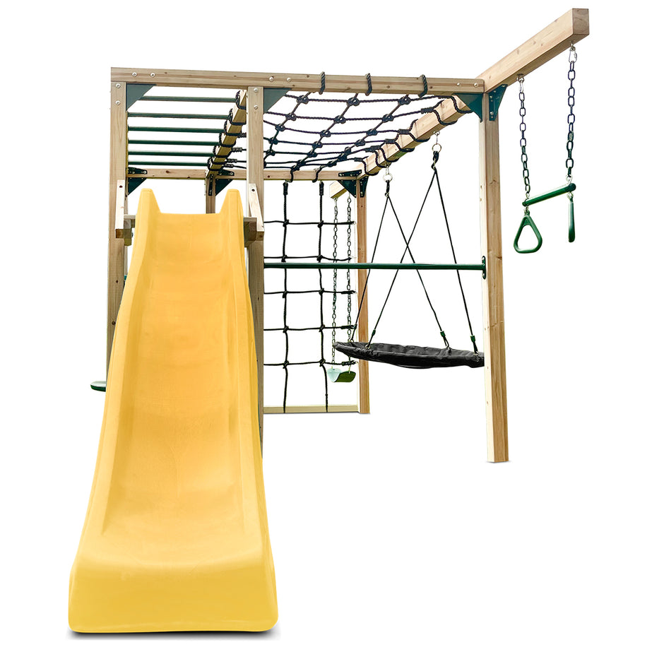 Orangutan Climbing Cube Jungle Gym All-in-One Play Centre (Yellow Slide)