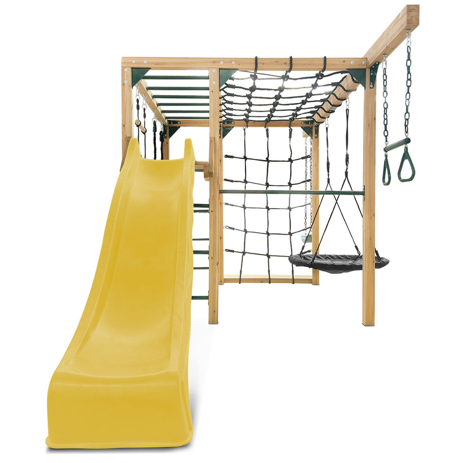 Orangutan Climbing Cube Jungle Gym All-in-One Play Centre (Yellow Slide)