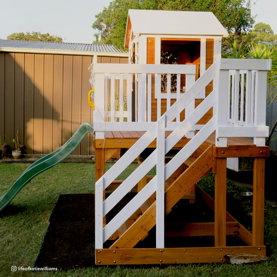 Silverton Cubby House with 1.8m Green Slide