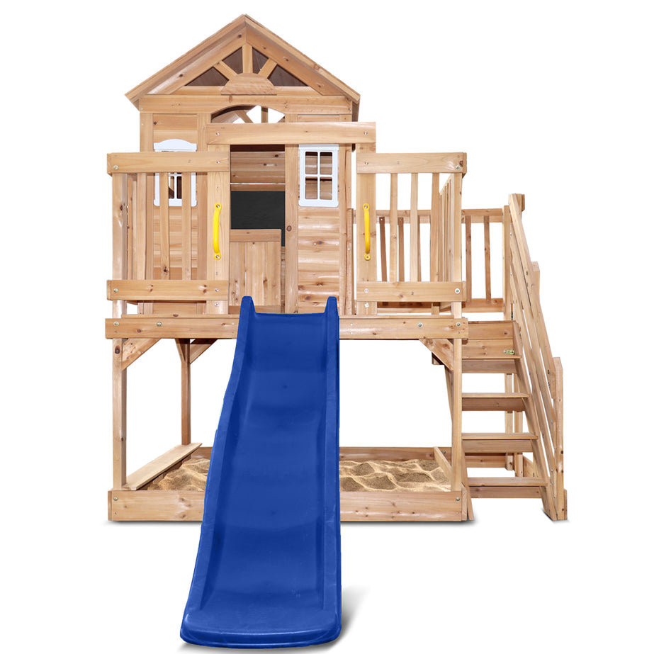 Silverton Cubby House with 1.8m Blue Slide