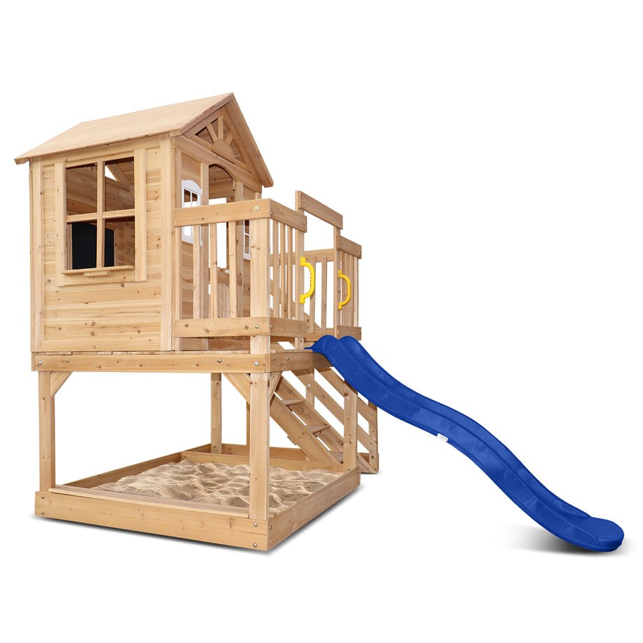 Silverton Cubby House with 1.8m Blue Slide