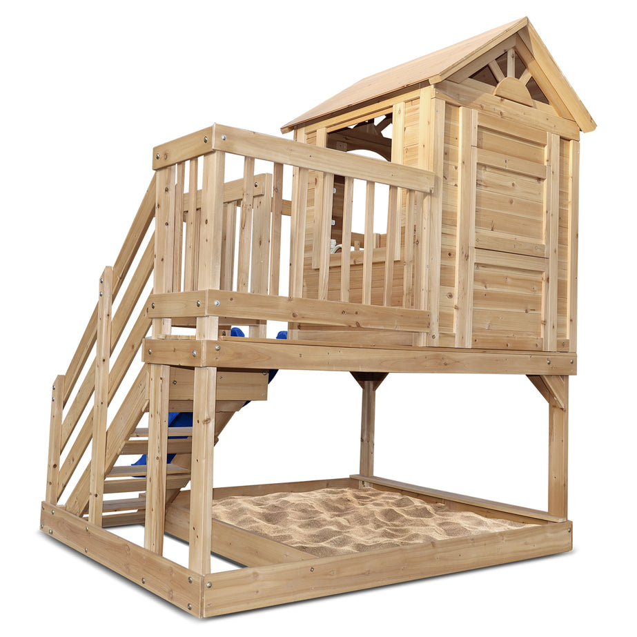 Silverton Cubby House with 1.8m Blue Slide