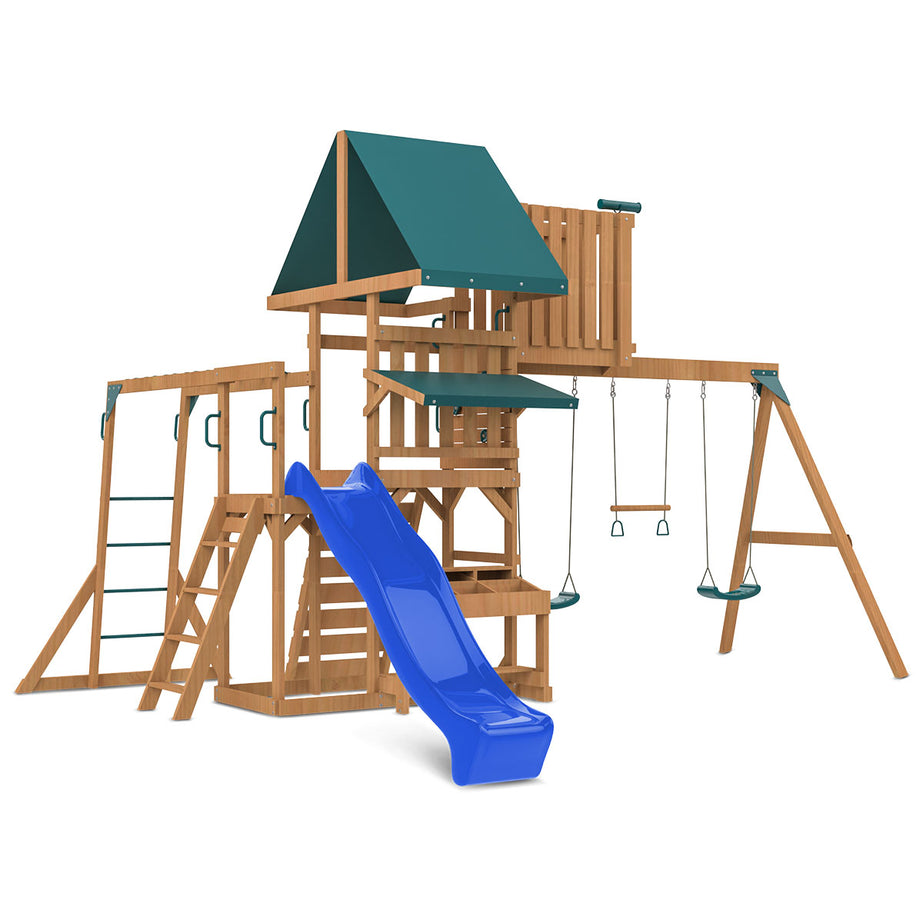 Walton Play Centre & Swing Set (Blue Slide)