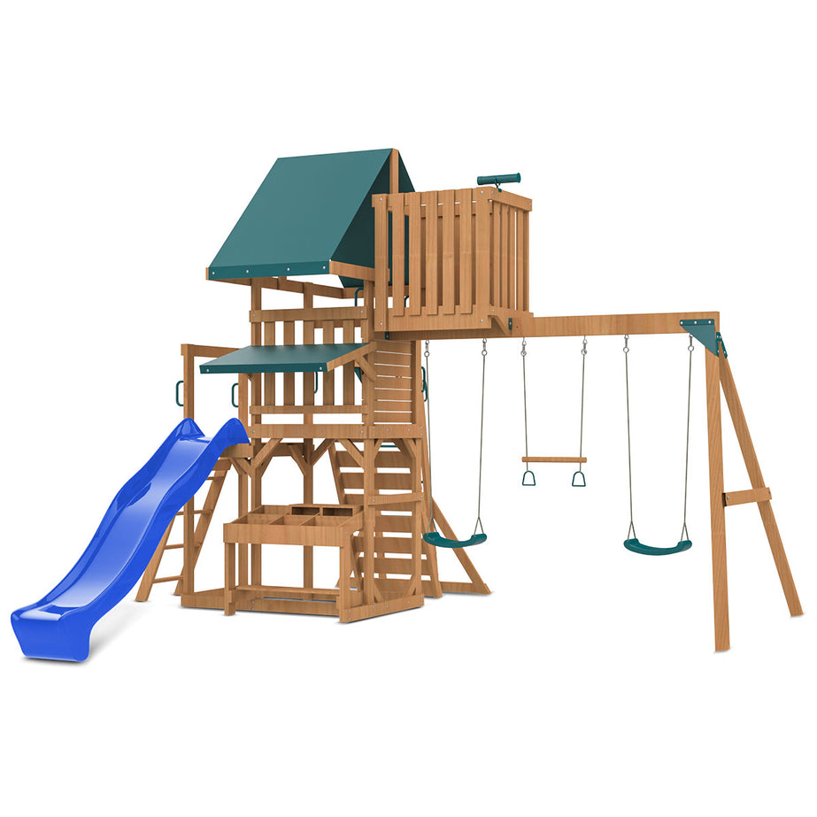 Walton Play Centre & Swing Set (Blue Slide)