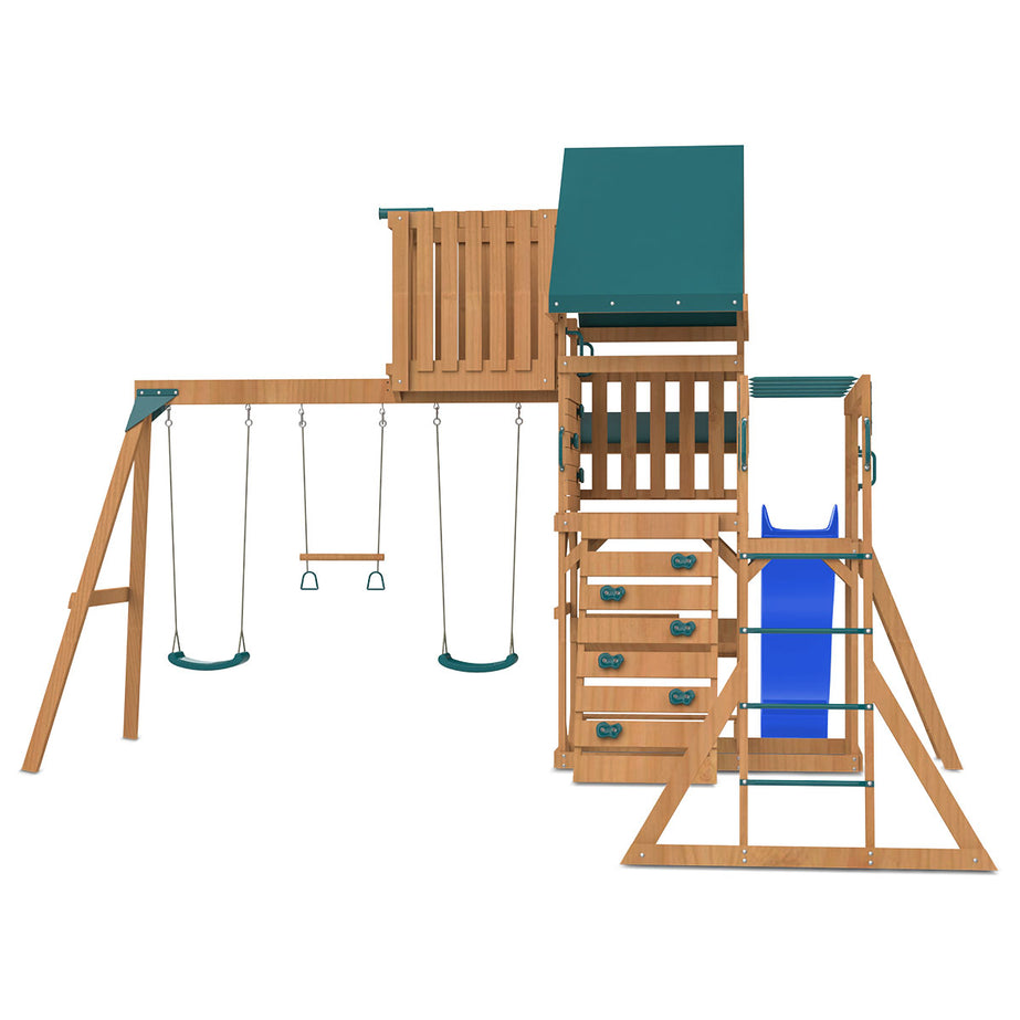 Walton Play Centre & Swing Set (Blue Slide)