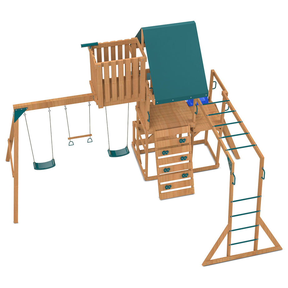 Walton Play Centre Set with 2.2m Blue Slide