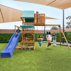 Walton Play Centre & Swing Set (Blue Slide)