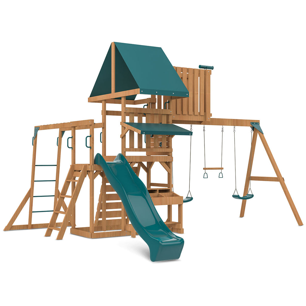 Walton Play Centre Set with 2.2m Green Slide