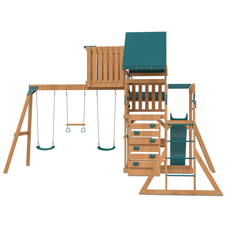 Walton Play Centre & Swing Set (Green Slide)