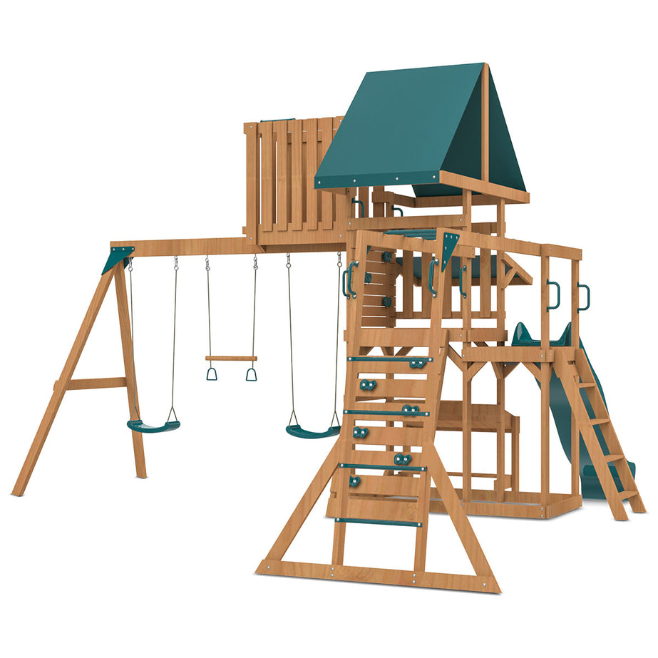 Walton Play Centre Set with 2.2m Green Slide