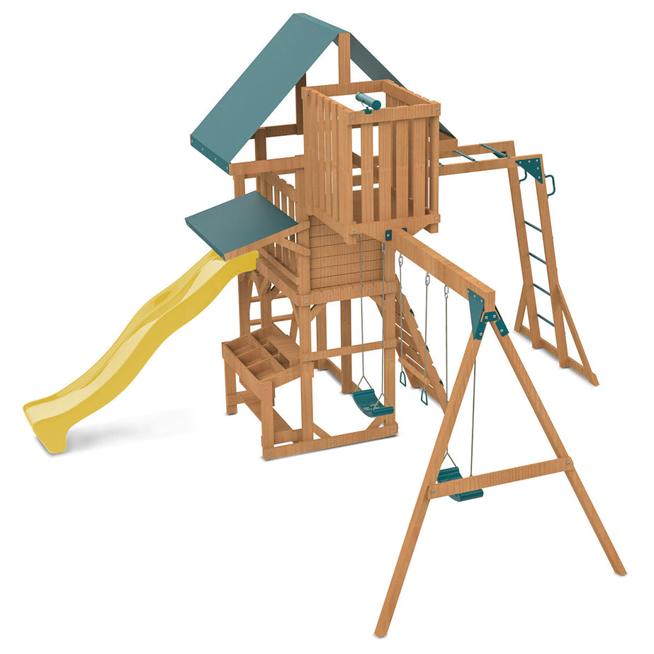 Walton Play Centre Set with 2.2m Yellow Slide