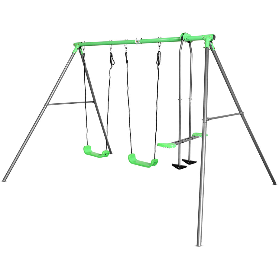 Hurley 2 Metal Swing Set