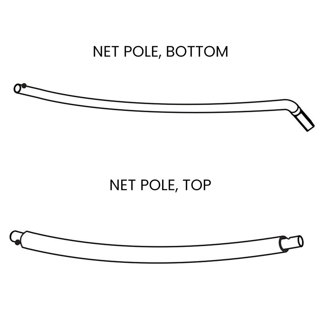 Net Pole Set 8ft (HyperJump 3, 1x Top 1x Bottom)