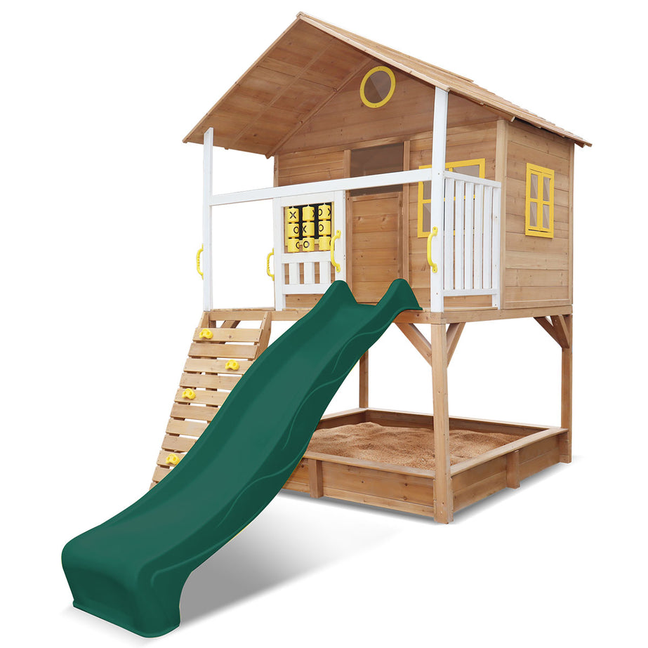 Warrigal Cubby House with Green Slide