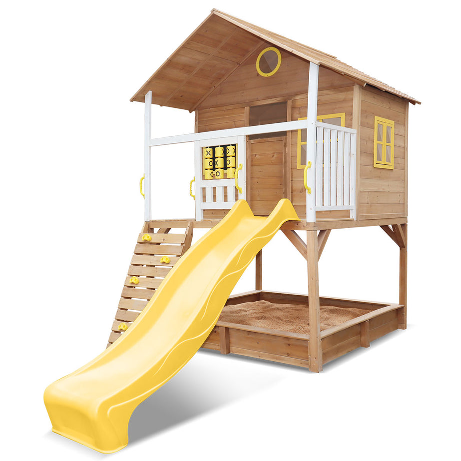 Warrigal Cubby House with Yellow Slide