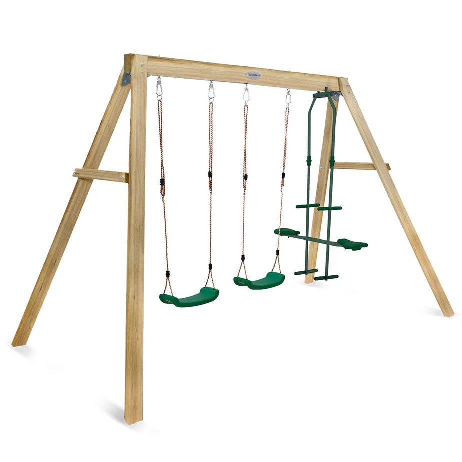 Forde 3-Station Timber Swing Set