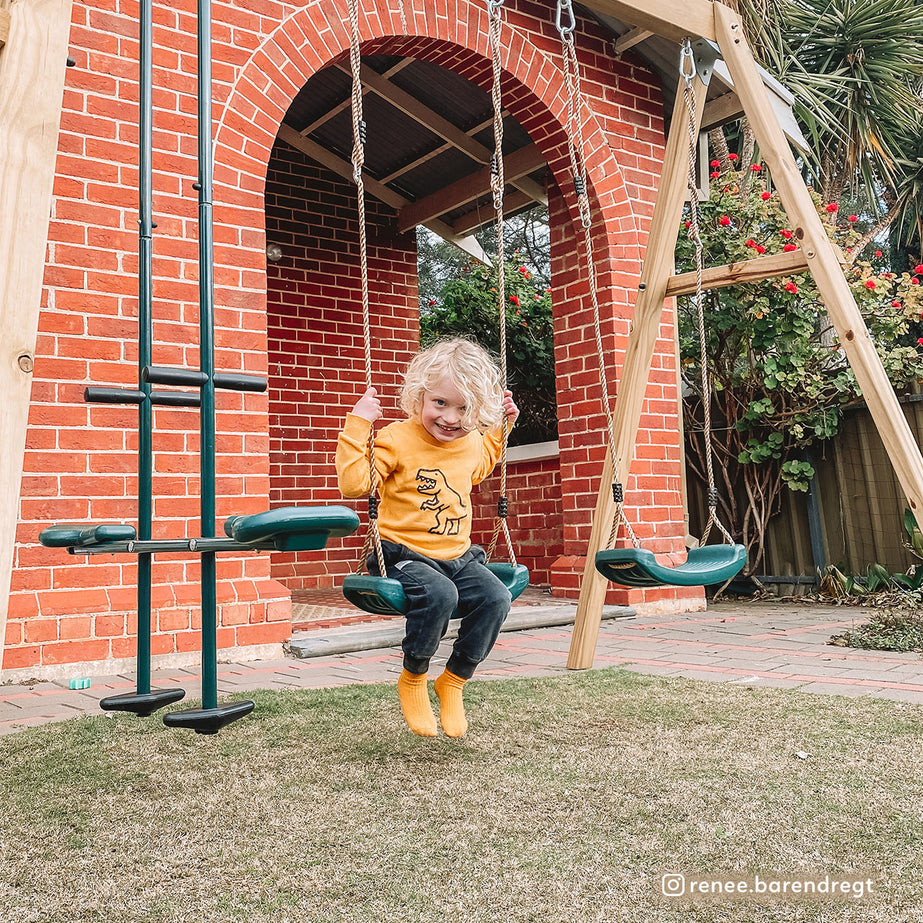 Forde 3-Station Timber Swing Set