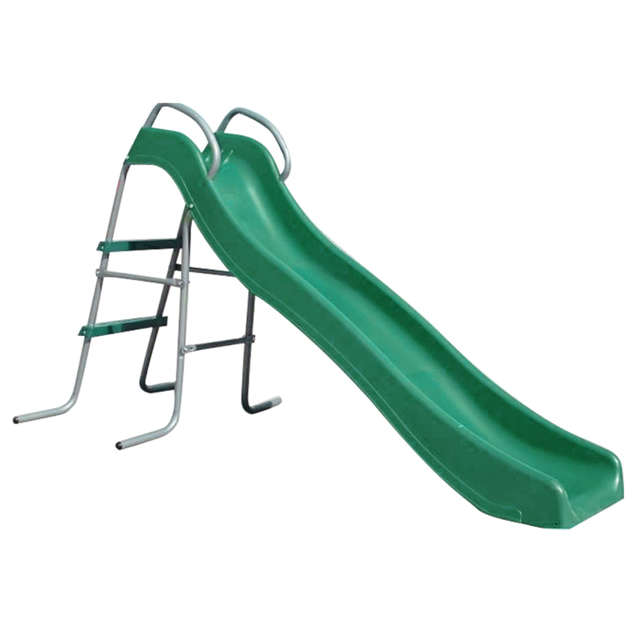 Hurley 2 Metal Swing Set with Slippery Slide