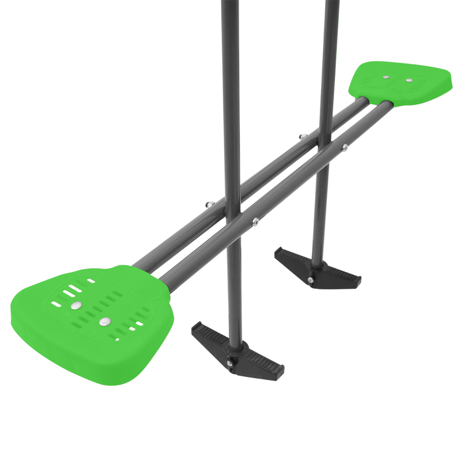 Hurley 2 Metal Swing Set with Slippery Slide