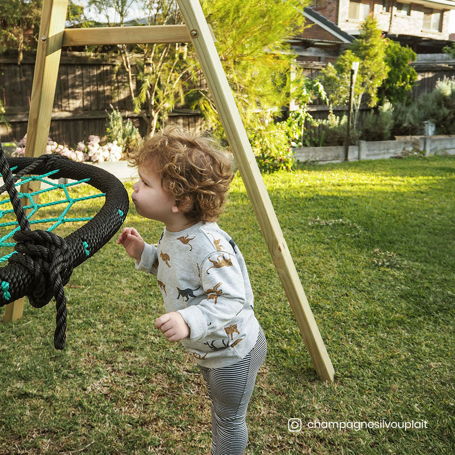 Oakley Swing Set with 1m Spidey Web Swing