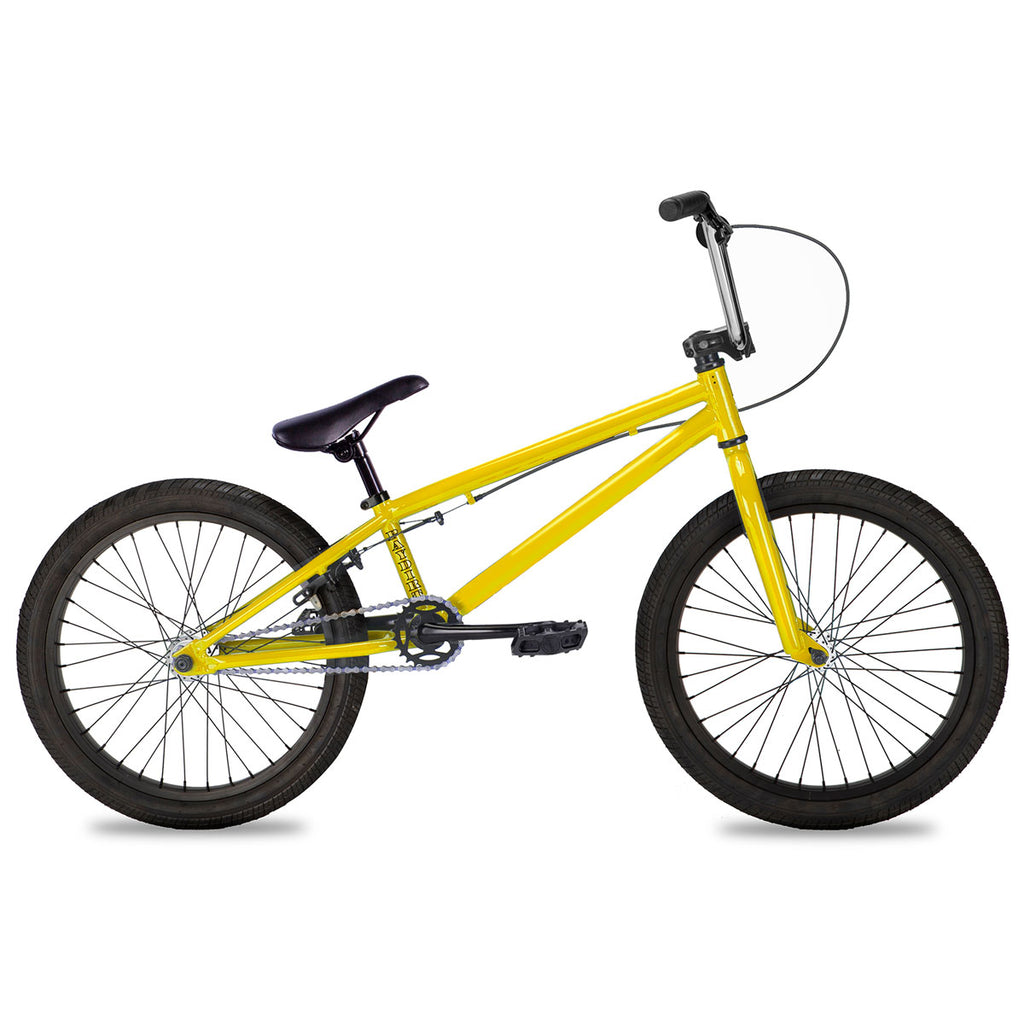 Beginner Freestyle BMX Bike Yellow/Chrome